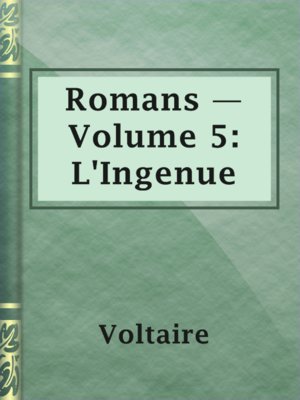 Romans — Volume 5: L'Ingenue - ebook